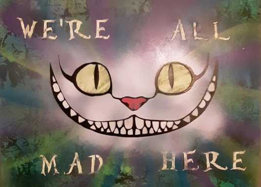 Cheshire Cat Spray Paint Art Print