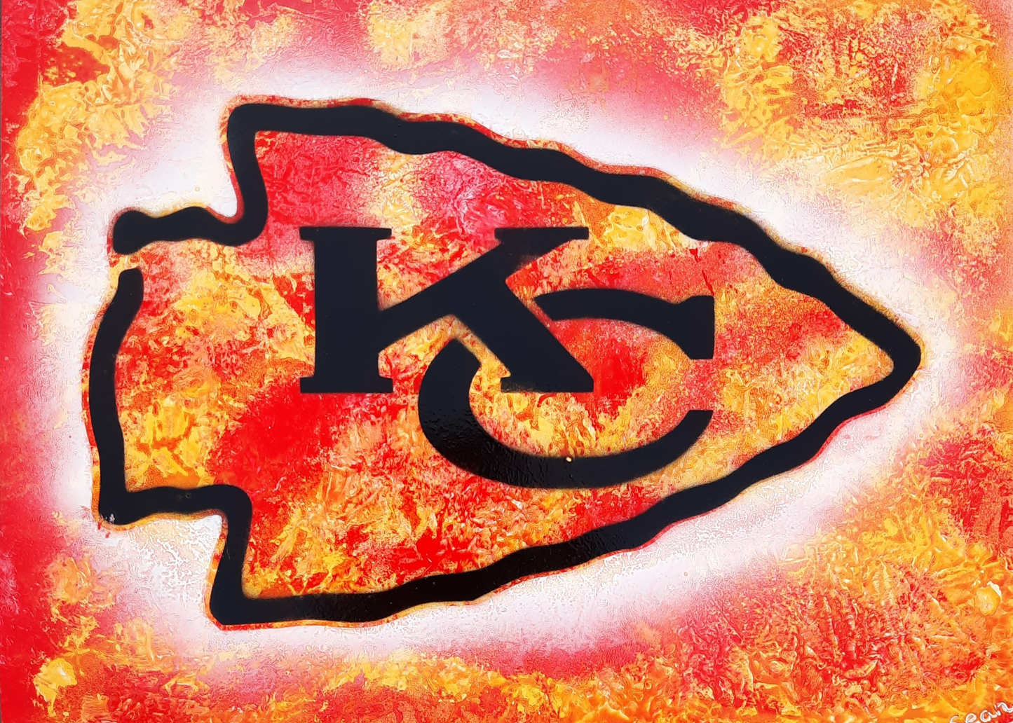Chiefs Spray Paint Art Print